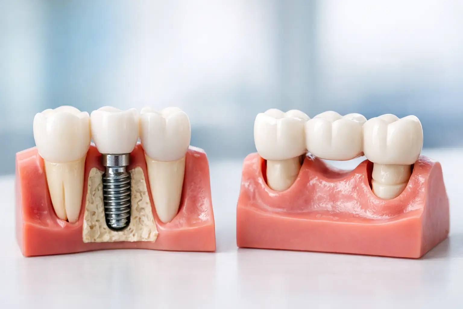 Dental Implants Versus Bridges: Which Lasts?