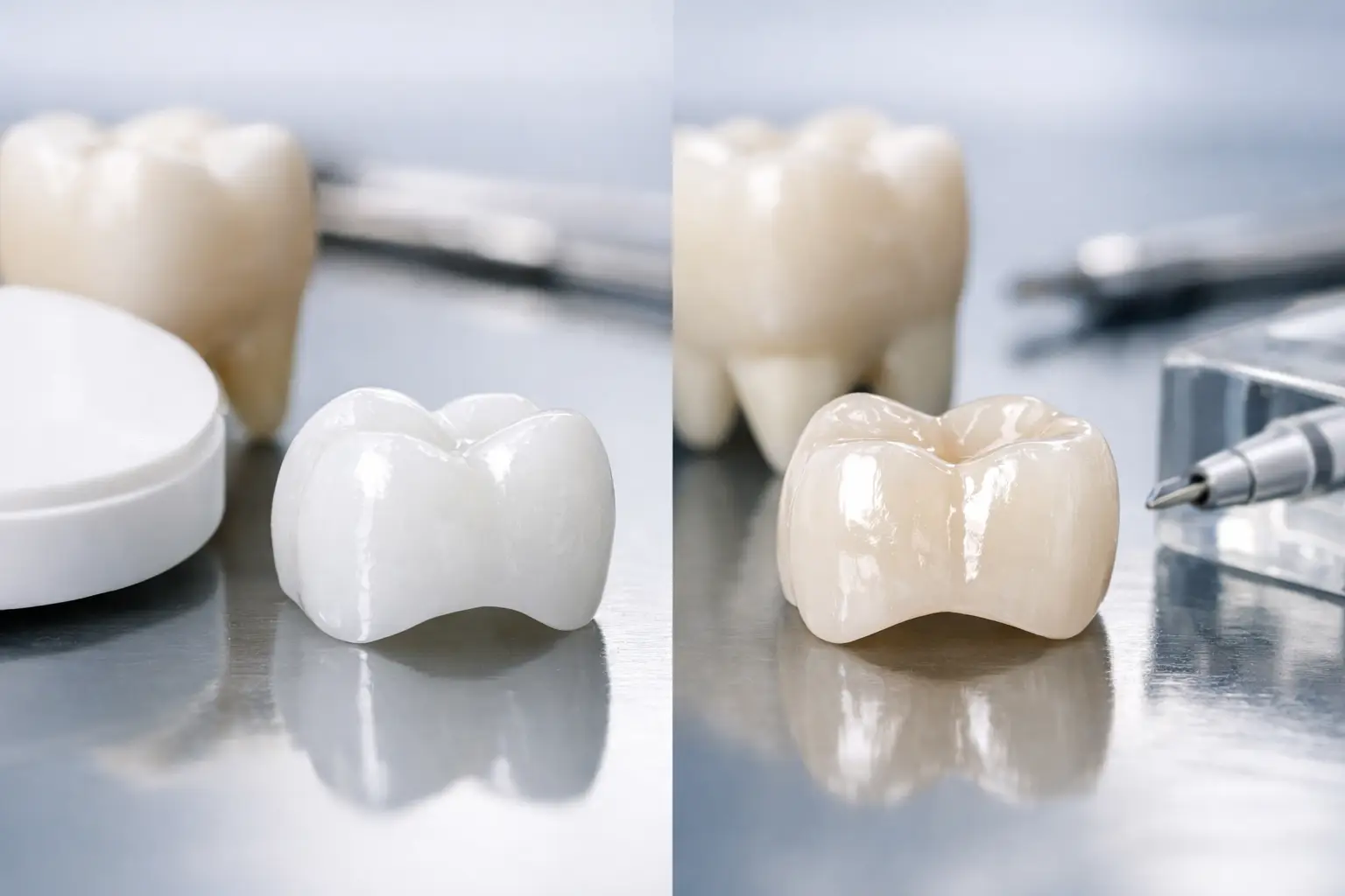 Zirconia Versus Porcelain Crowns Compared